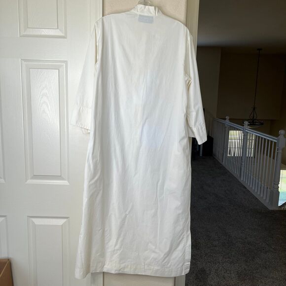 Men’s Kurta 3/4 Sleeve Tan -Penthouse Gallery Cotton Pullover Size Small #486 - Picture 3 of 17